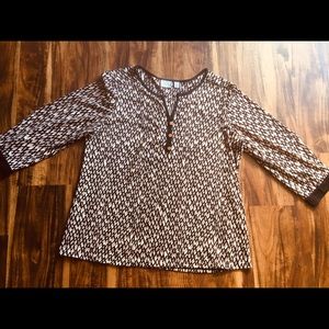 Kim Rogers Perfect Wrinkle Free Work Blouse! - L